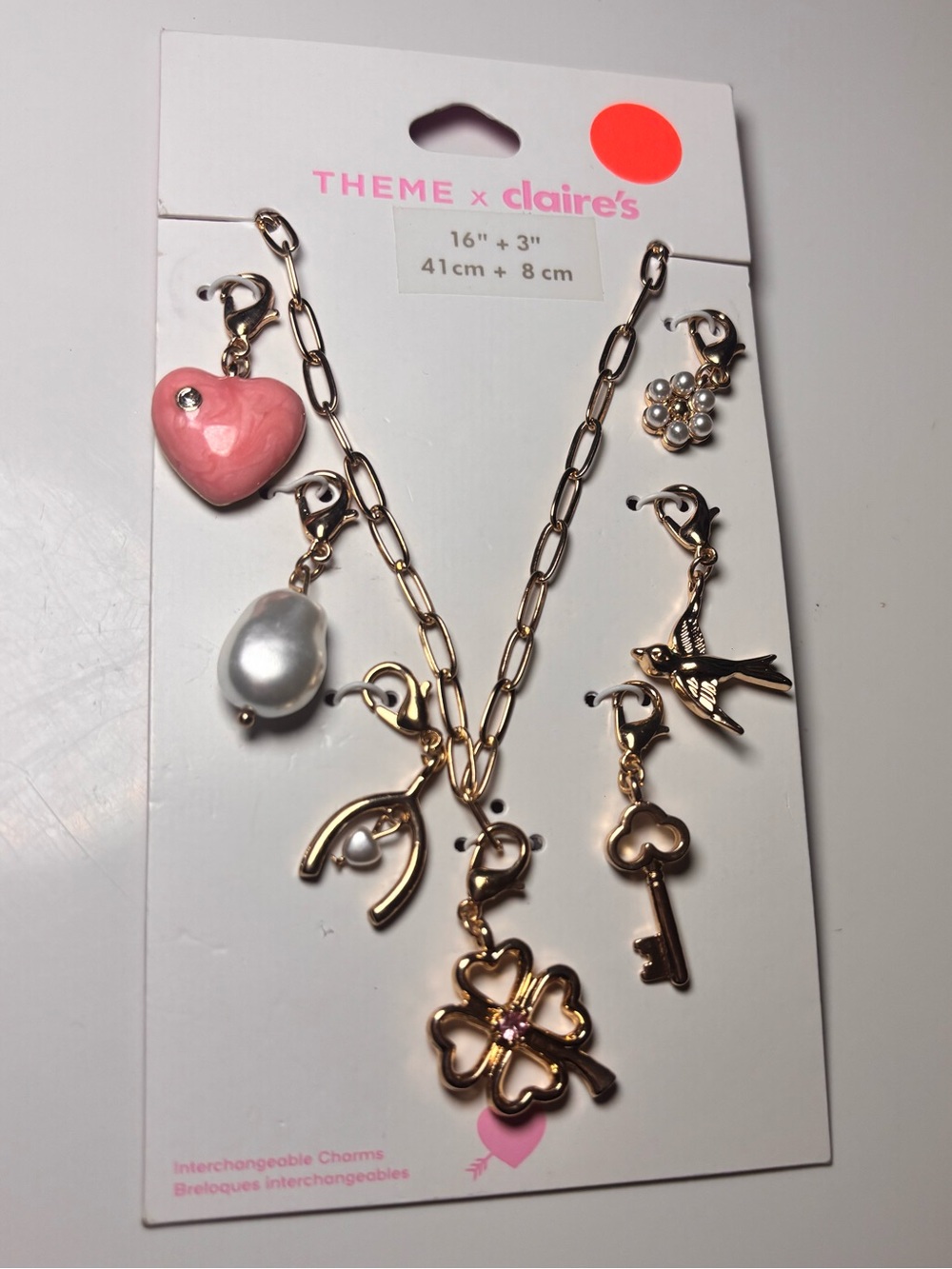 Claire's Charm Necklace Set